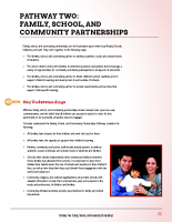 Pathway Two – Family School adn Community Partnerships