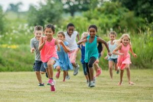 kids running