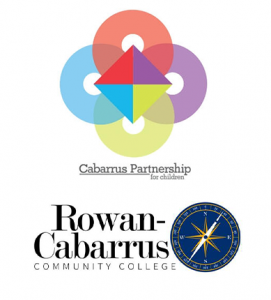 Cabarrus Partnership and Rowena Community college logos