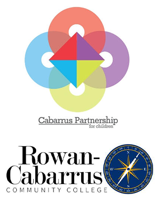 Cabarrus Partnership and Rowena Community college logos